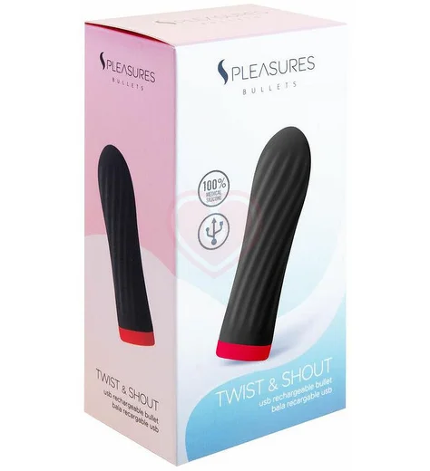 Вибропуля S Pleasures TwistShout чёрная фото 3
