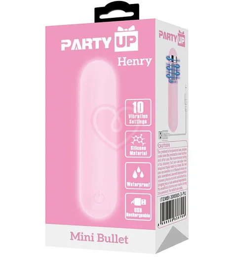 Вибропуля Party Up Harry розовая фото 3