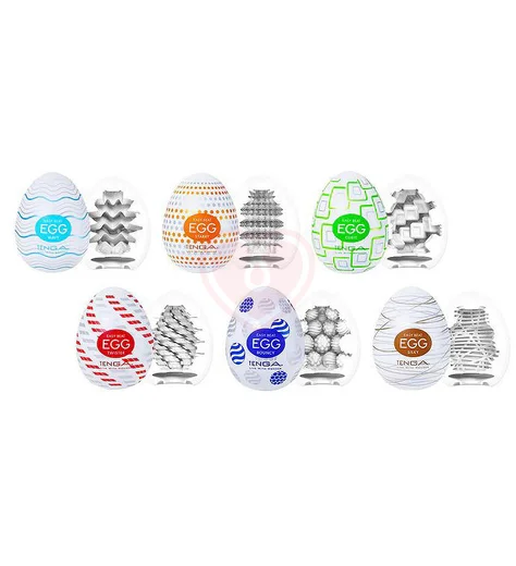 Набор из 3 мастурбаторов Tenga Egg Standard Set 2 белый фото 4