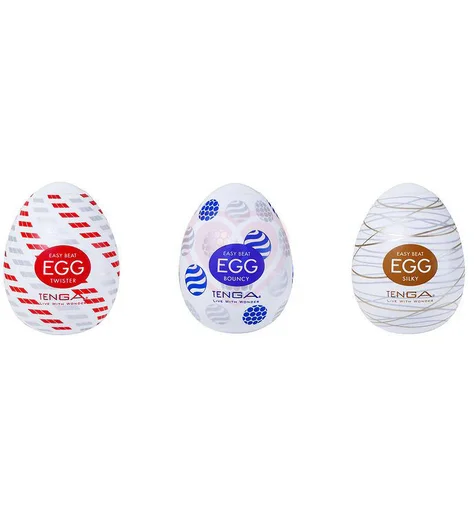 Набор из 3 мастурбаторов Tenga Egg Standard Set 2 белый фото 5