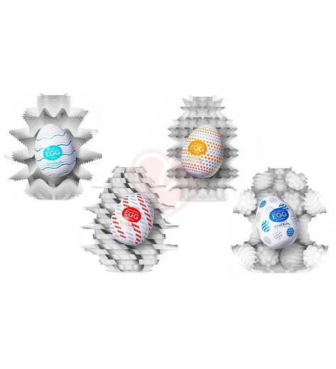 Набор из 3 мастурбаторов Tenga Egg Standard Set 2 белый фото 6