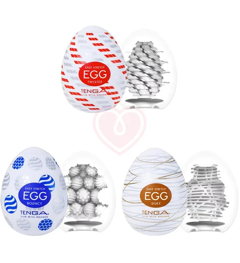 Набор из 3 мастурбаторов Tenga Egg Standard Set 2 белый фото 7