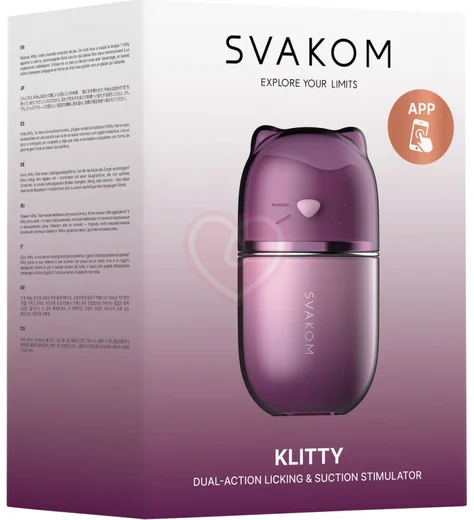 Вакуумный вибростимулятор клитора с имитацией куннилингуса Klitty Svakom лавандовый фото 3