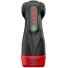 Интерактивный вибромастурбатор с всасыванием и подсветкой Masturs Shadow Sinner Raven