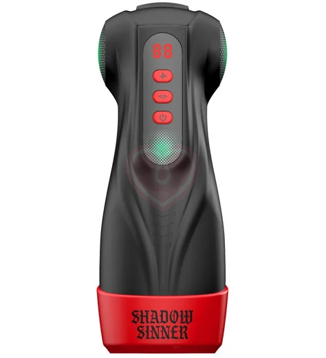 Интерактивный вибромастурбатор с всасыванием и подсветкой Masturs Shadow Sinner Raven фото 1