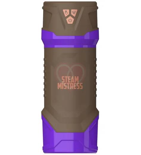 Интерактивный вибромастурбатор с всасыванием и сжатием Masturs Steam Mistress Misty коричневый фото 1