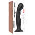 Фаллоимитатор с изгибом Strap-On-Me Dildo Plug P&G размер XXL 18,5 см чёрный фото 3