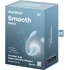 Виброяйцо Satisfyer Smooth Petal с управлением со смартфона голубое фото 2
