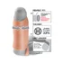 Насадка увеличитель с кольцом на мошонку Real Feel Enhancer XL 18 см телесная фото 3
