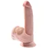 Фаллоимитатор с увеличенной мошонкой King Cock Plus 8 Triple Density 24,5 см фото 2