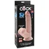 Фаллоимитатор с увеличенной мошонкой King Cock Plus 8 Triple Density 24,5 см фото 4