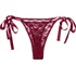 Вибратор для клитора с пультом Lace Thong Set One size бордовый фото 10