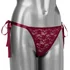 Вибратор для клитора с пультом Lace Thong Set One size бордовый фото 11