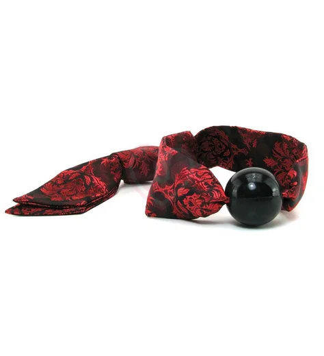 Кляп Scandal Ball Gag с атласными лентами фото 3