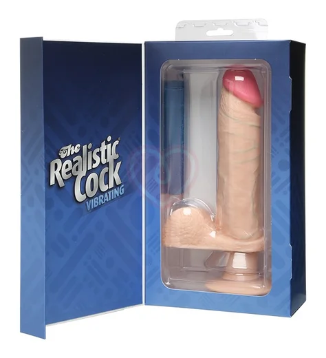 Реалистичный вибратор на присоске Realistic Cocks 20 см телесный фото 3