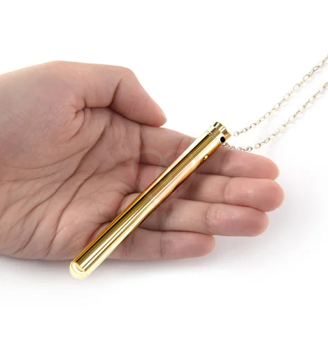 Вибратор-кулон Le Wand Vibrating Necklace Gold золотой фото 3