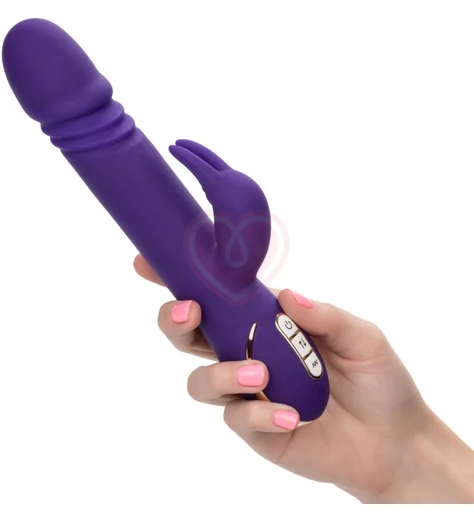 Вибратор-кролик с пульсацией Signature Thrusting Rabbit фиолетовый фото 4
