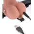 Полый реалистичный фаллопротез с вибрацией Hollow Rechargeable Strap-on with Balls 20 см мулат фото 4