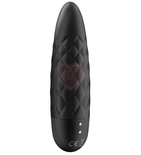 Рельефная вибропуля Satisfyer Ultra Power Bullet 5 чёрная фото 3
