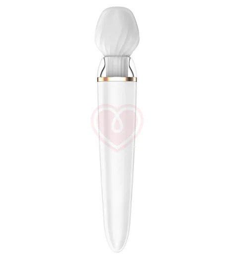Массажёр Satisfyer Double Wand-er с насадкой и приложением фото 5
