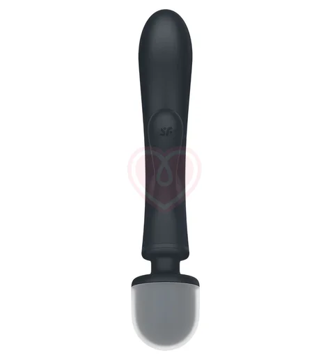 Двухсторонний вибратор-массажер Satisfyer Triple Lover серый фото 4