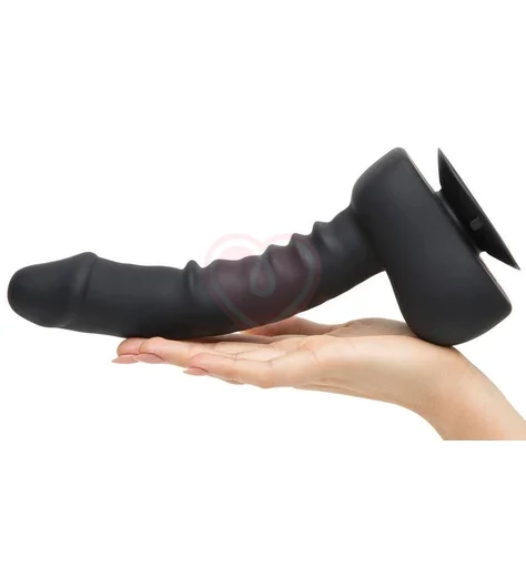 Вибратор с дистанционным управлением Uprize Realistic Dildo 28 см чёрный фото 5