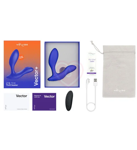 Вибростимулятор для простаты We-Vibe Vector+ синий фото 3