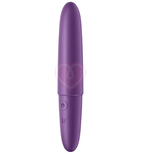 Вытянутая вибропуля Satisfyer Ultra Power Bullet 6 с округлым кончиком фиолетовая фото 2