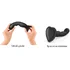 Фаллоимитатор с изгибом Strap-On-Me Dildo Plug P&G размер L 16,5 см черный фото 2