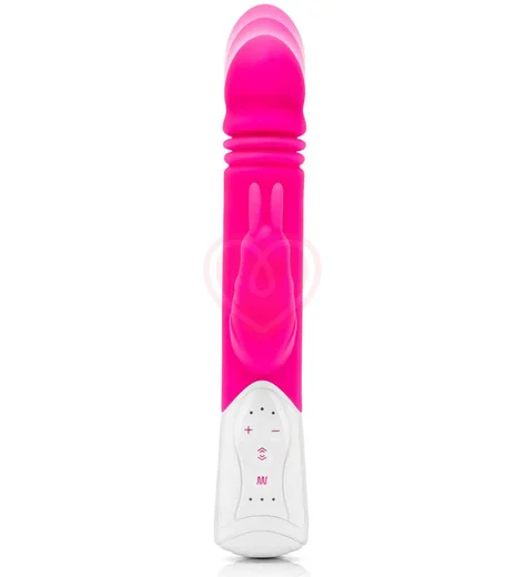 Вибратор-кролик с пульсацией G-Spot Thrusting Rabbit розовый фото 2