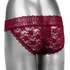 Вибратор для клитора с пультом Lace Panty Set L/XL бордовый фото 6