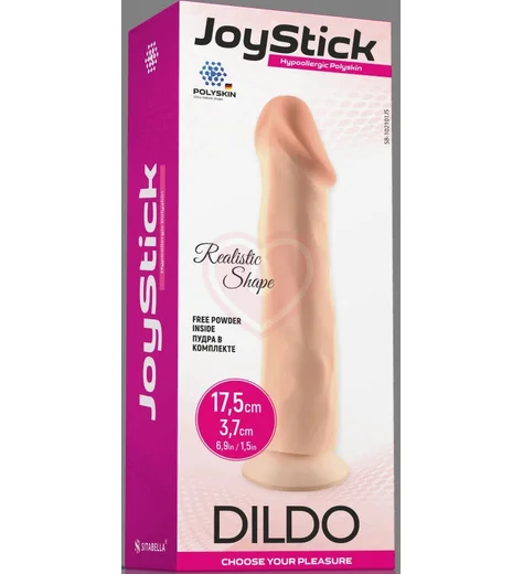 Фаллоимитатор реалистик JoyStick Dildo 17 см телесный фото 2