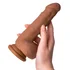 Реалистичный вибратор ToyFa RealStick Elite Mulatto мулат 13 см фото 4