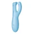 Вибростимулятор Satisfyer Threesome 4 с тремя кончиками и приложением голубой фото 4