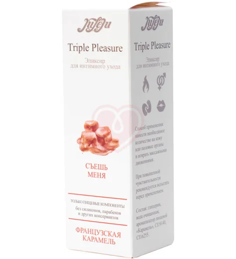 Эликсир для орального секса Juleju Triple Pleasure Французская карамель 65 г фото 6
