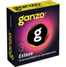 Презервативы Ganzo Extase с точечной и ребристой поверхностью 3 шт