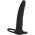 Насадка с креплением на пенис Silicone Double Rider чёрный фото 2