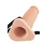 Реалистичный фаллопротез Silicone Hollow Extension 20 см телесный фото 2