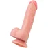 Реалистичный фаллоимитатор на присоске с мошонкой RealStick Nude Ever телесный фото 9
