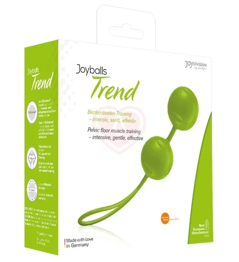 Вагинальные шарики Joyballs Trend матовые зелёные фото 2