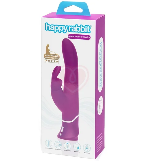 Вибратор с пульсацией Happy Rabbit Curve Thrusting лиловый фото 2