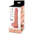 Силиконовый реалистичный фаллоимитатор Real Dual Layer 23 см фото 4