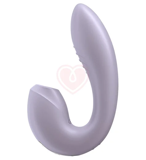 Гибкий вибратор с вакуумным стимулятором и приложением Satisfyer Sunray сиреневый фото 5