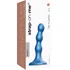 Рельефный фаллоимитатор Strap-On-Me Dildo Plug Balls размер S 12,5 см голубой фото 5