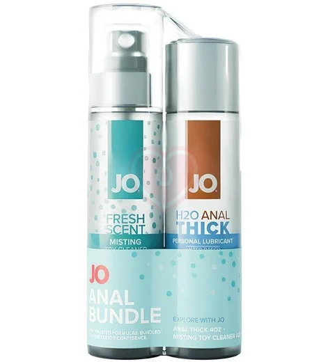 Набор лубрикант System JO H20 Anal Thick 120 мл и спрей Jo Misting Toy Cleaner 120 мл фото 1
