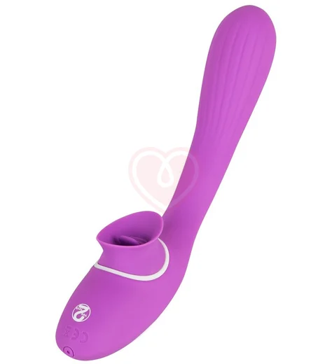 Гибкий вибратор с клиторальным стимулятором 2 Function Vibe фото 5