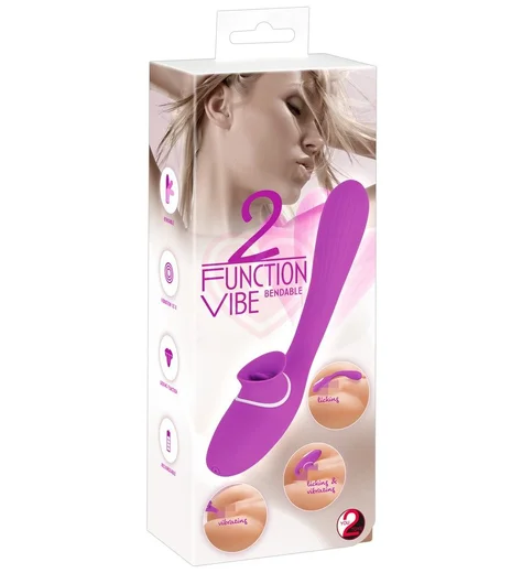 Гибкий вибратор с клиторальным стимулятором 2 Function Vibe фото 6