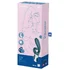 Вибратор с клиторальным стимулятором Satisfyer Hug Me серо-голубой фото 5