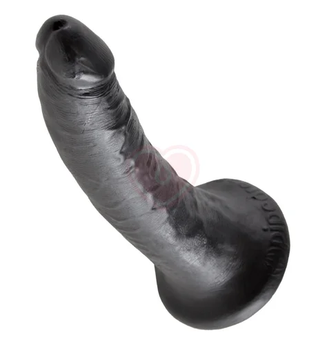 Фаллоимитатор на присоске King Cock 19 см чёрный фото 3