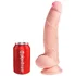 Фаллоимитатор с мошонкой на присоске King Cock Triple Density 18,5 см телесный фото 4